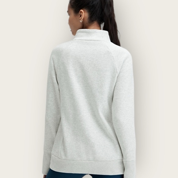 NWT | Fabletics | Zaylee Funnel Neck Tunic | Light Grey | Large - Picture 3 of 15